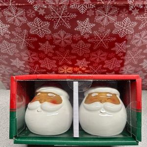 African American Santa Salt and Pepper Shakers